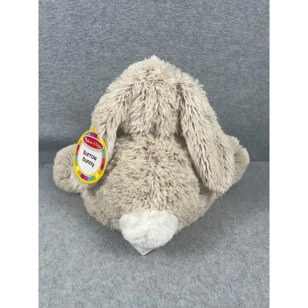 Melissa and Doug BURROW BUNNY Rabbit Big‎ Feet Plush Stuffed Animal New NWT